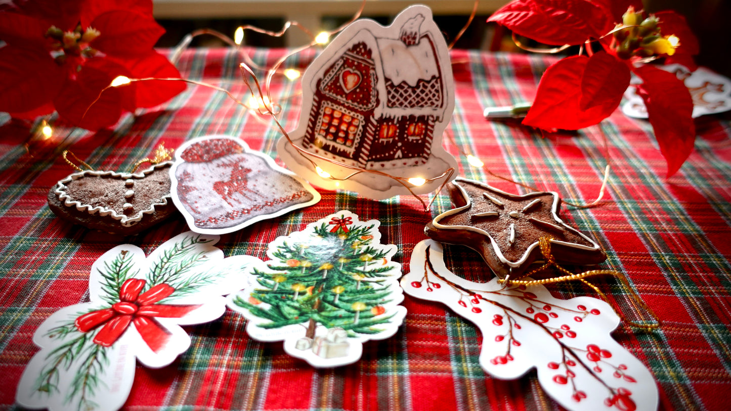 Set de 5 stickers de Noël